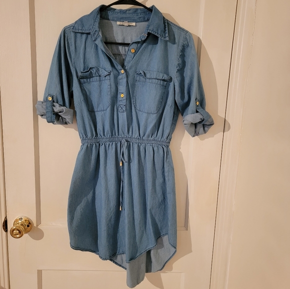 speed control new york denim dress | Dresses | Speed Control Ny SIR. Aries Cut Out Collection_She's So Elegant Sleeveless Button Drop:6
